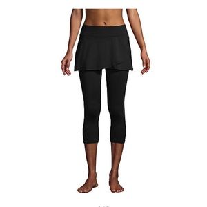 NWT Lands End Swim Capris with Skirt